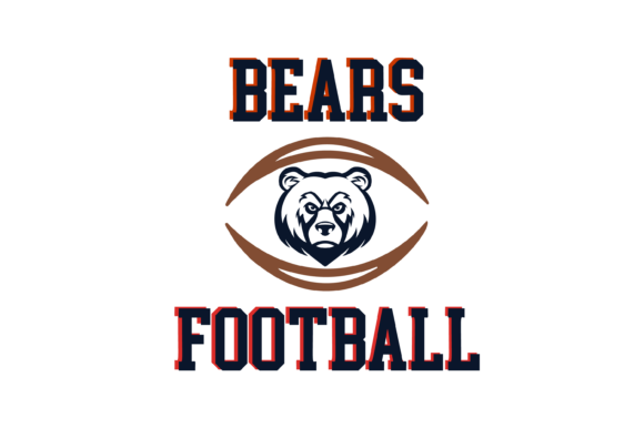 Bears Football High School Mascot SVG for Crafts