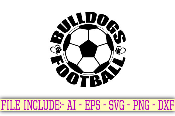 Bulldogs Football Graphics for Crafts