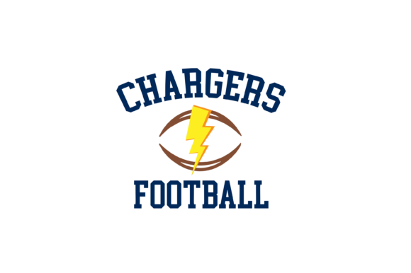Chargers Football High School Mascot SVG Graphics