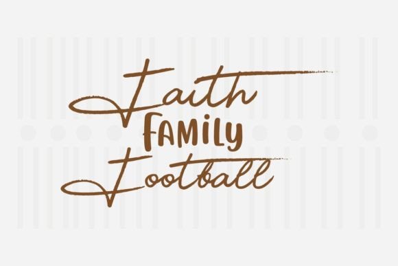 Faith Family Football: Graphics for Crafts