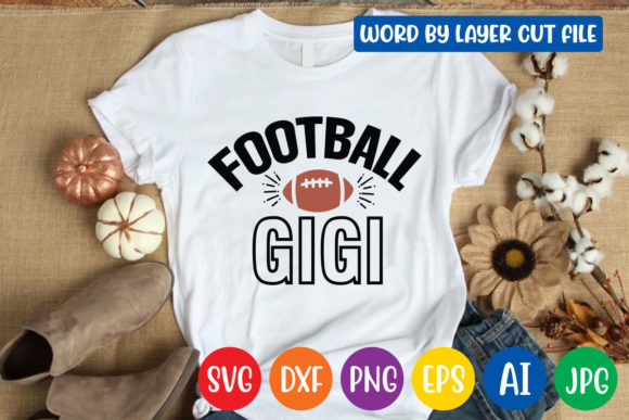 Football Gigi Svg Design: Graphics & Crafts