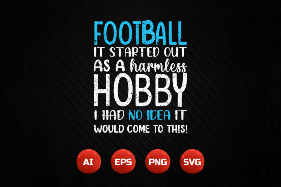Football Hobby Graphics for Crafts and Design