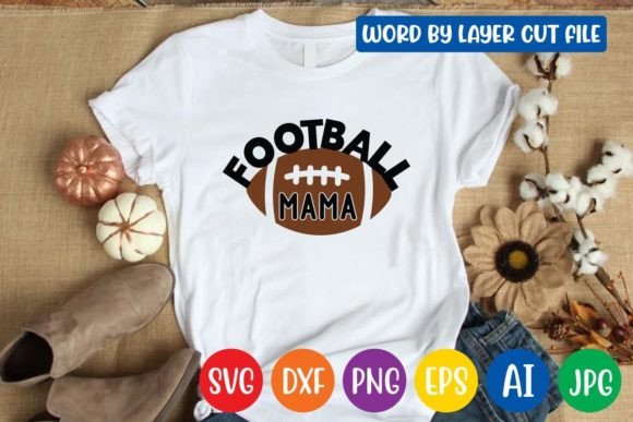 Football Mama SVG: Crafts & Graphics
