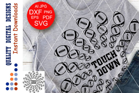 Mandala Football Graphics for Crafts
