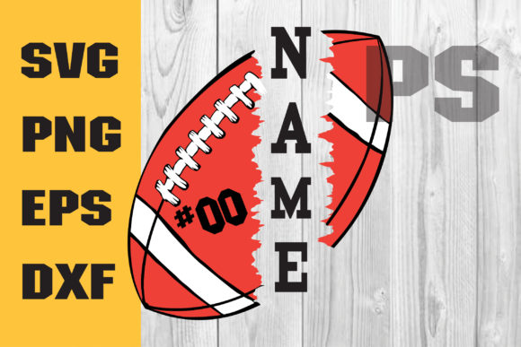 Name Football Graphics for Crafts and Publishing