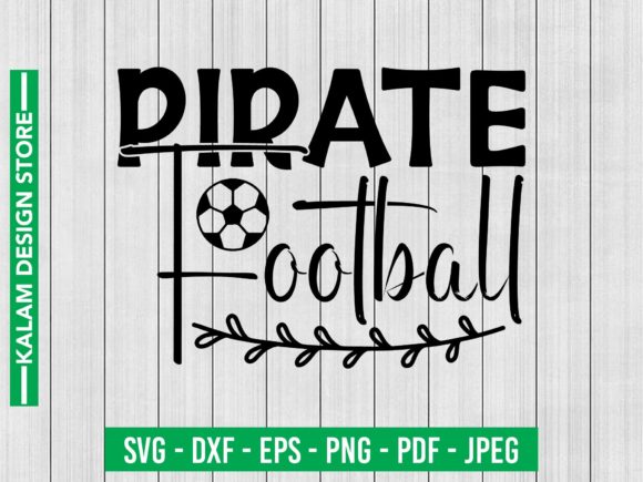 Pirate Football Svg Design for Crafts and Graphics
