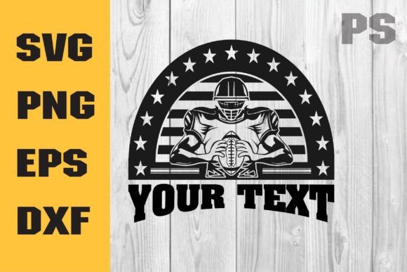 US Football Player Svg: Graphics for Crafts